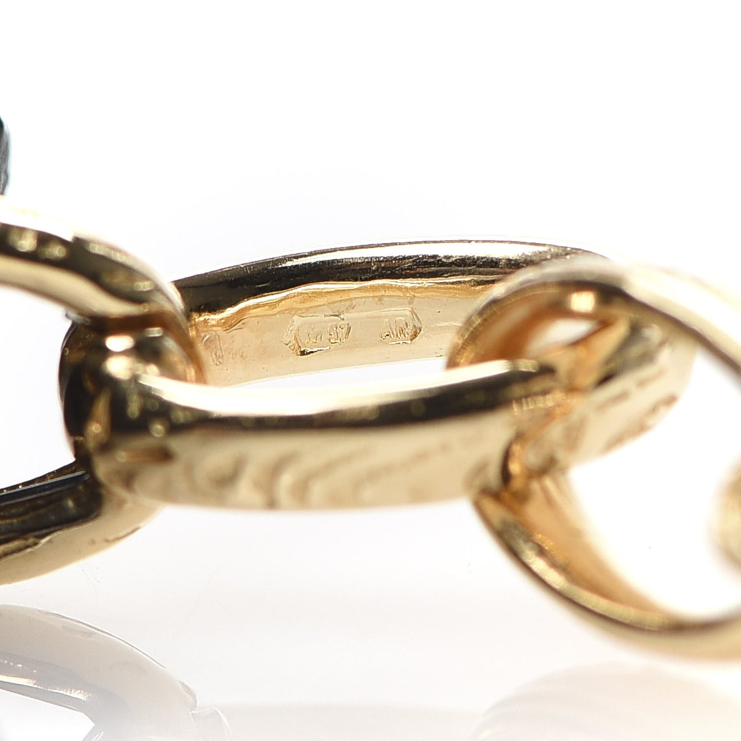 18K Yellow Gold Open Link Chain Bracelet 18