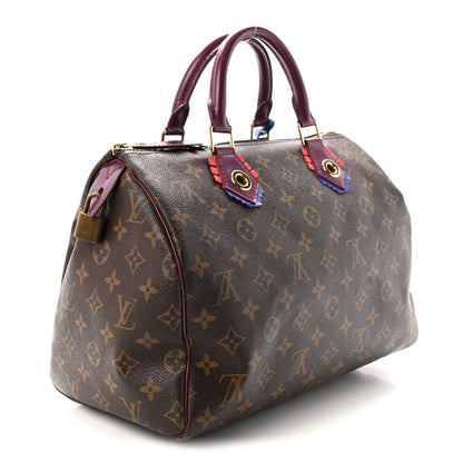 Louis Vuitton Monogram Totem Speedy 30 Magenta 3 of 8