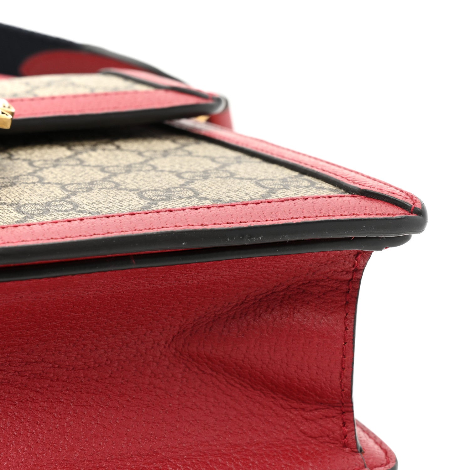 Gucci GG Supreme Monogram Small Queen Margaret Top Handle Bag Red 15 of 18