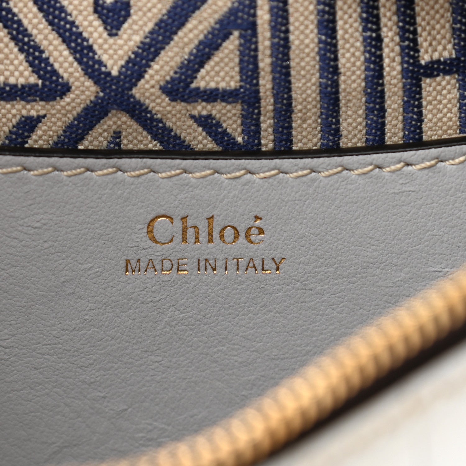 Chloe Crocodile Embossed Mini Daria Chain Bag Light Cloud 7 of 10