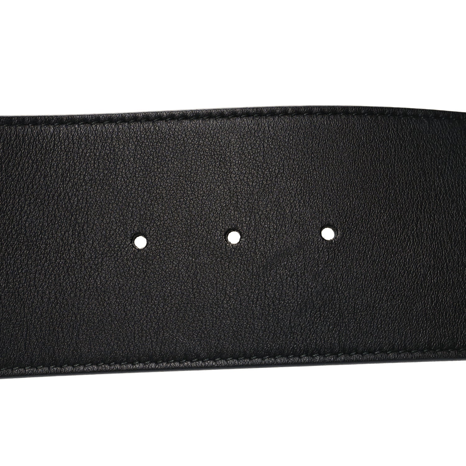 Gucci Moon Calfskin Pearl Double G 70mm Belt 95 38 Black Cream 3 of 6