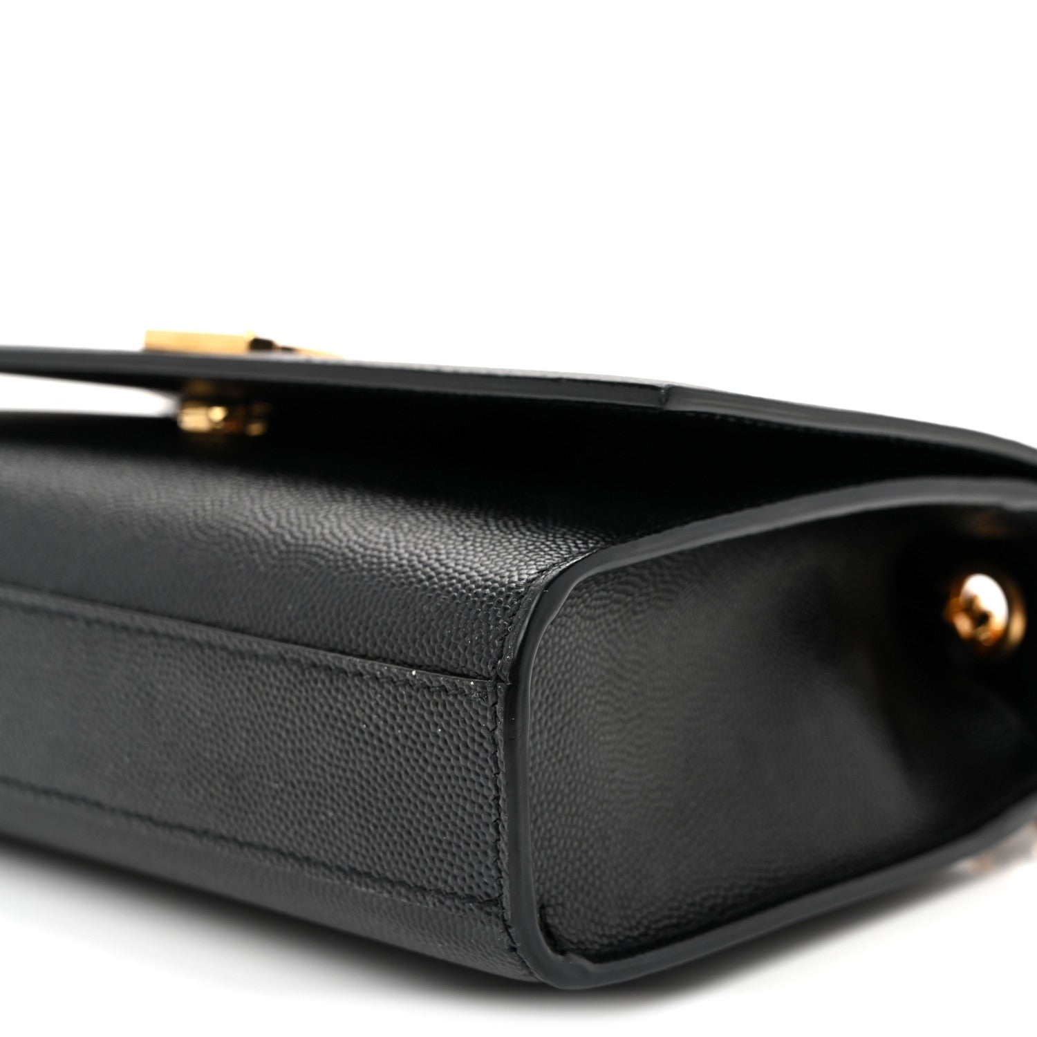 Saint Laurent Grain De Poudre Small Monogram Kate Satchel Black 9 of 9