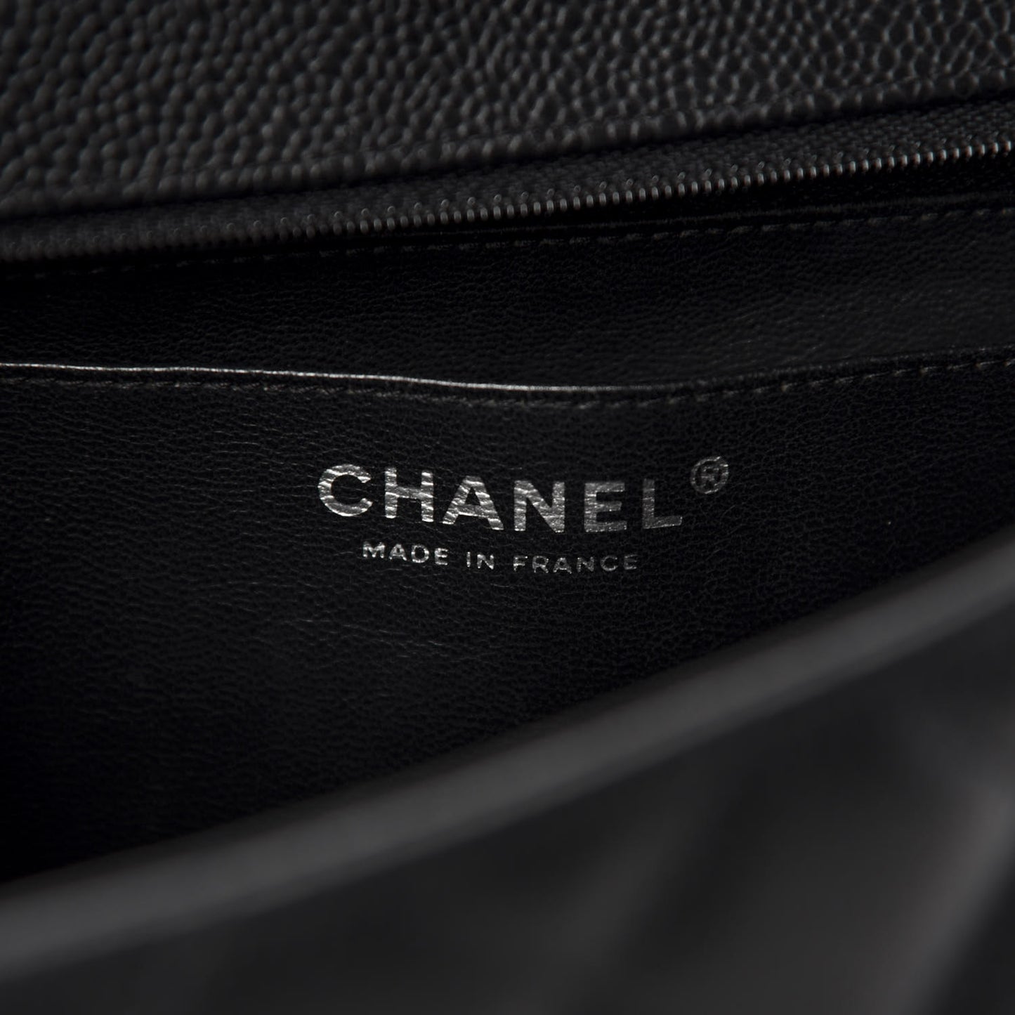 Caviar Quilted Jumbo Single Flap Black