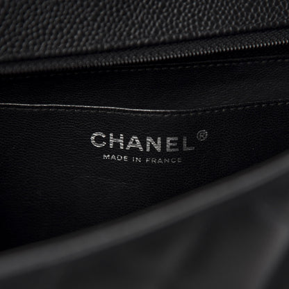 Chanel Caviar Quilted Jumbo Single Flap Black 9 of 11