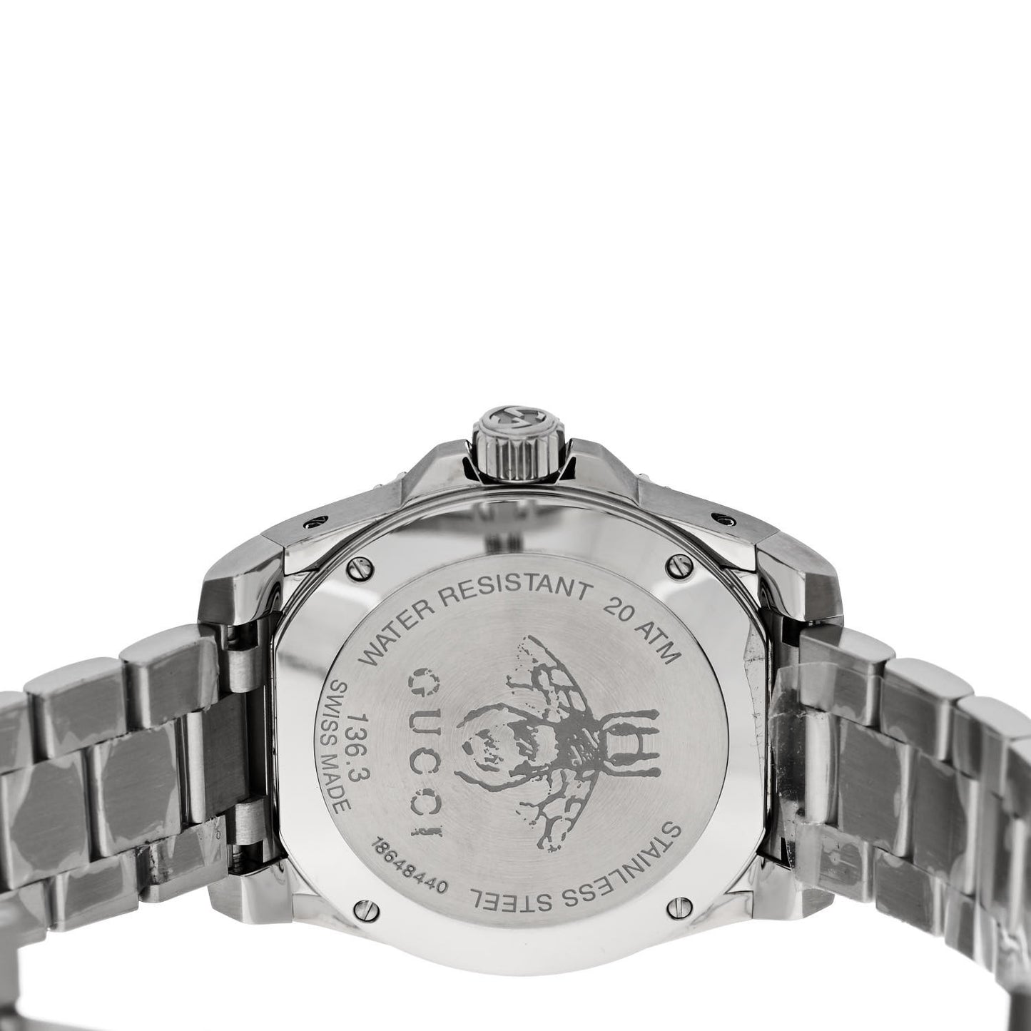 Stainless Steel 40mm Dive Quartz Watch White