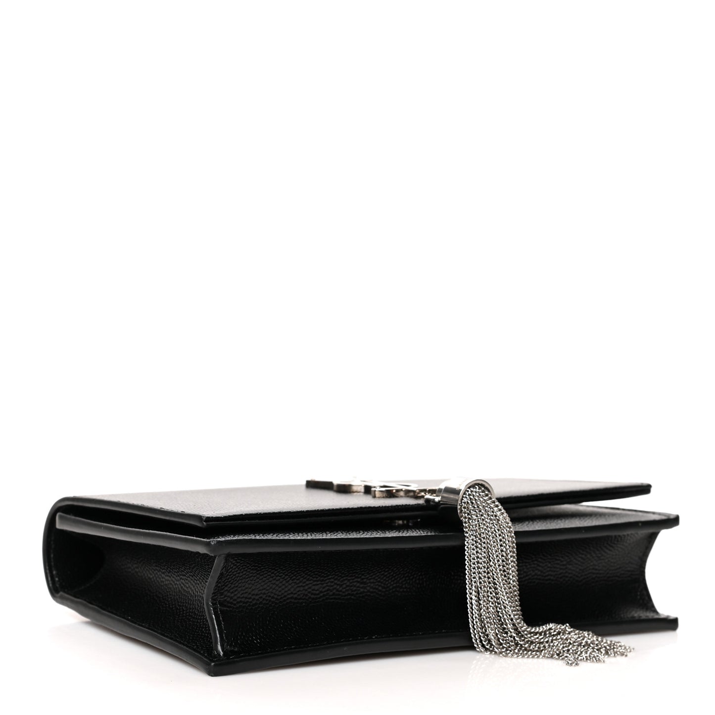 Grain De Poudre Classic Monogram Kate Tassel Chain Wallet Black