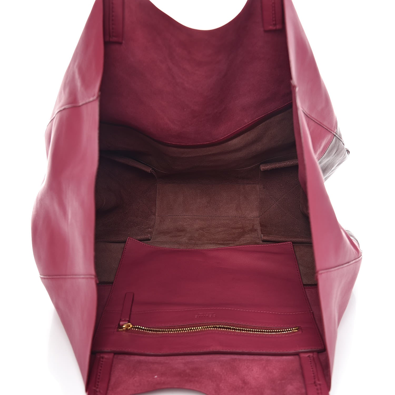 Celine Lambskin Horizontal Bi-Cabas Orchid Purple 5 of 12