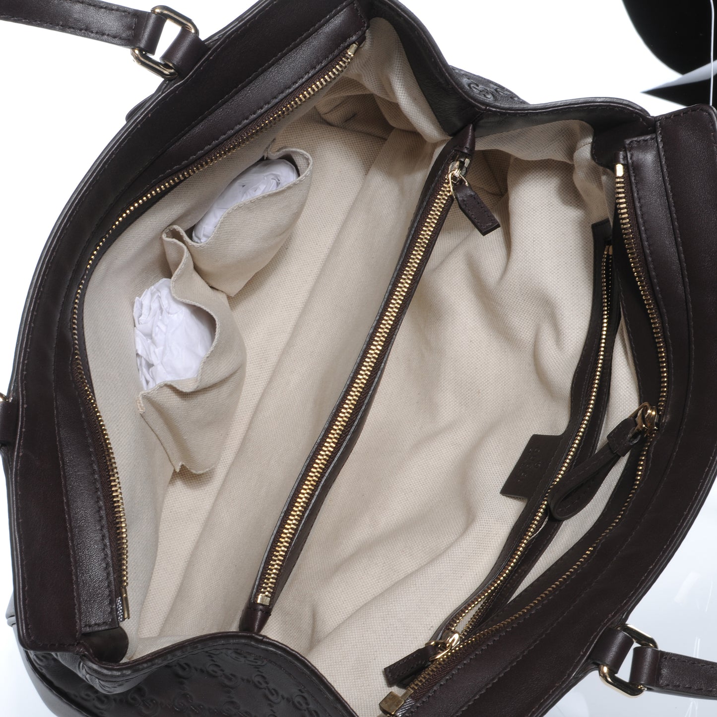 Guccissima Medium Mayfair Tote Dark Brown