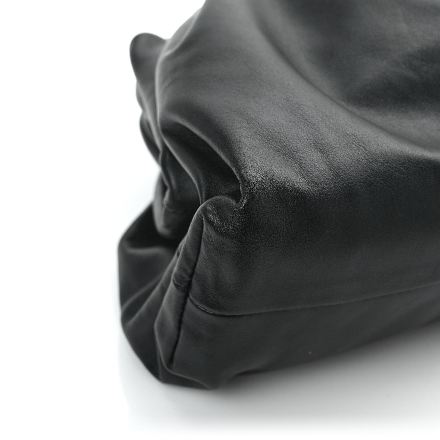 Bottega Veneta Smooth Butter Calf The Pouch Oversized Clutch Black 8 of 9