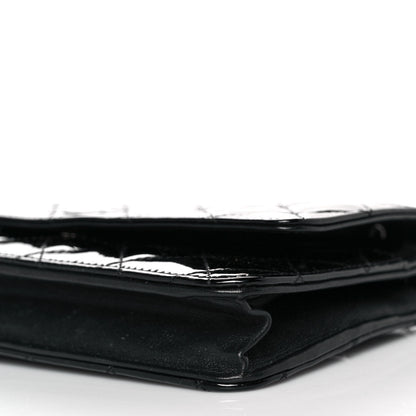 Chanel Patent Quilted Wallet On Chain WOC Black 9 of 9
