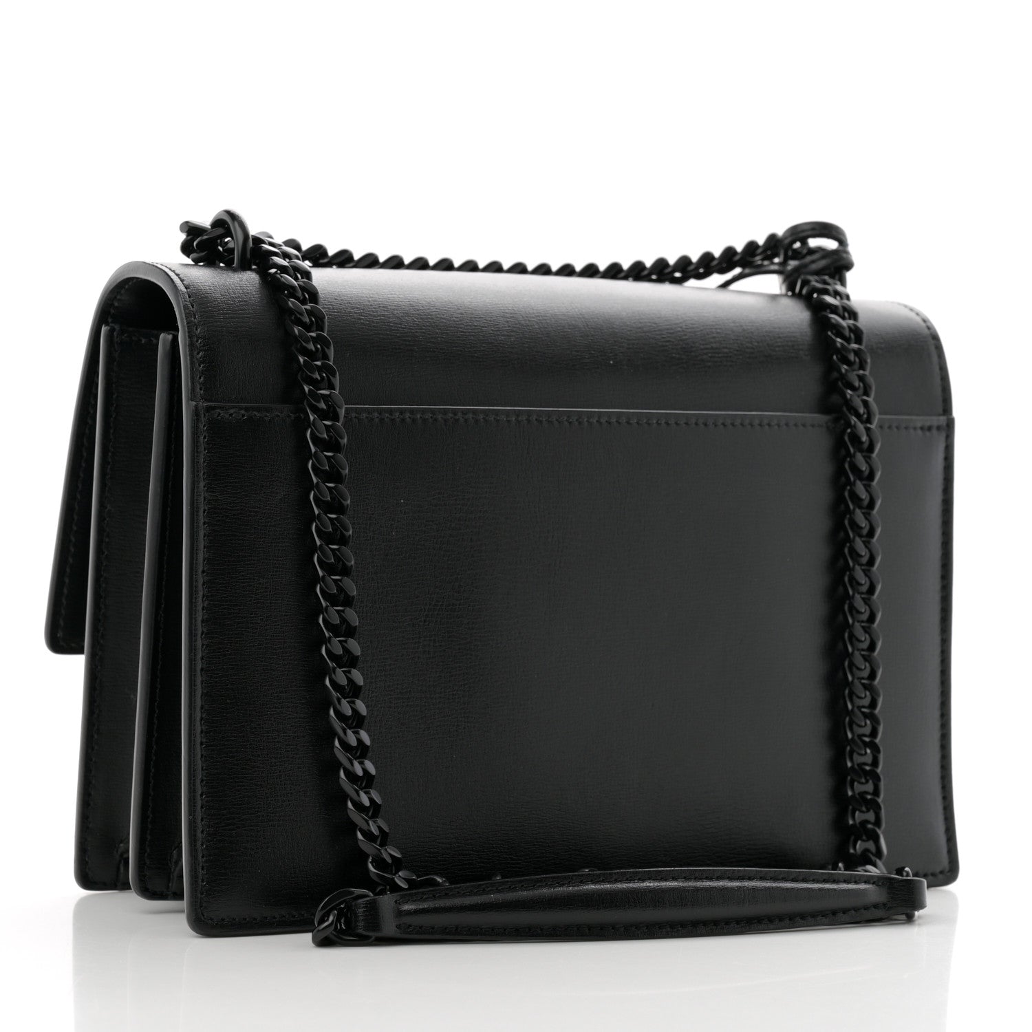Saint Laurent Calfskin Medium Monogram Monochrome Sunset Black 3 of 15