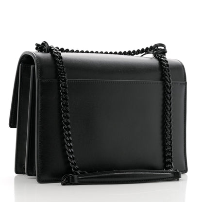 Saint Laurent Calfskin Medium Monogram Monochrome Sunset Black 3 of 15