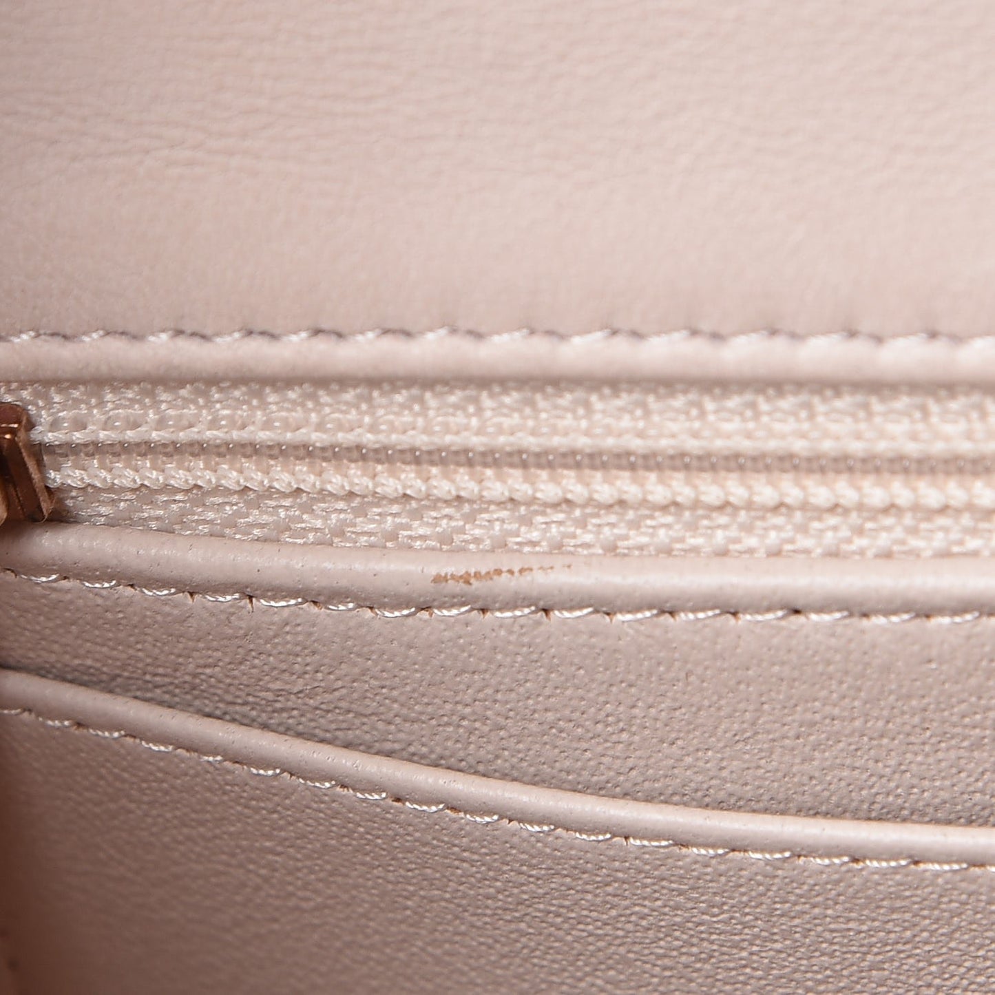 Lambskin Quilted Mini Rectangular Flap Light Pink