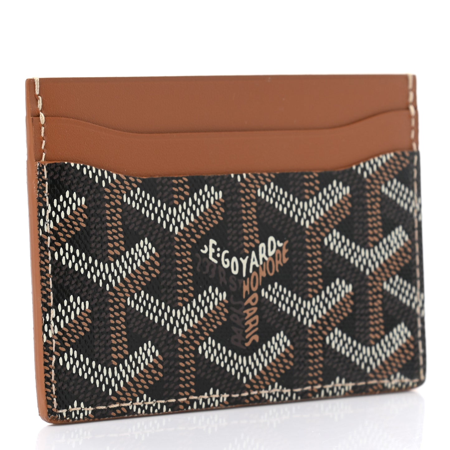 Goyardine Saint Sulpice Card Holder Black Gold