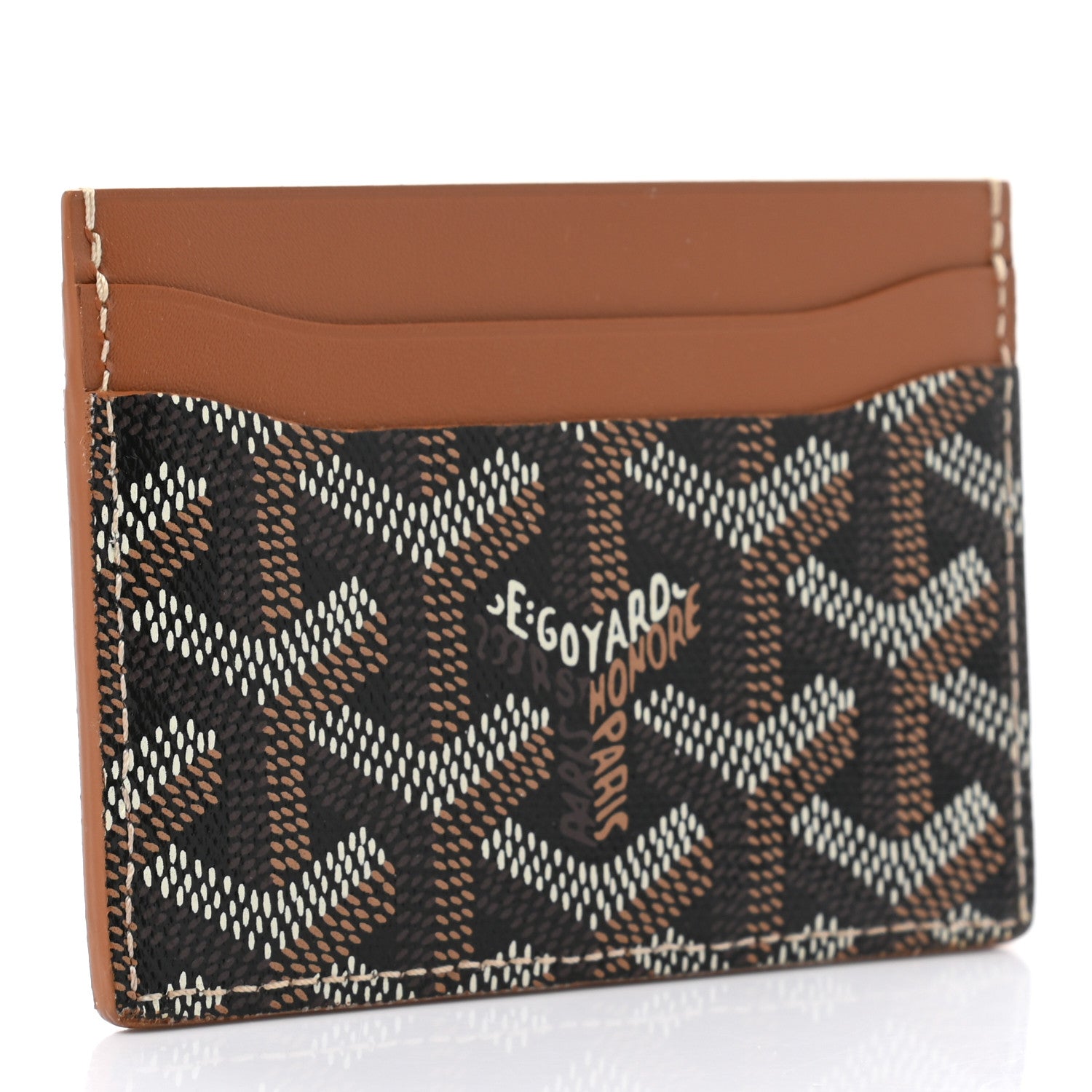 Goyard Goyardine Saint Sulpice Card Holder Black Gold 5 of 11