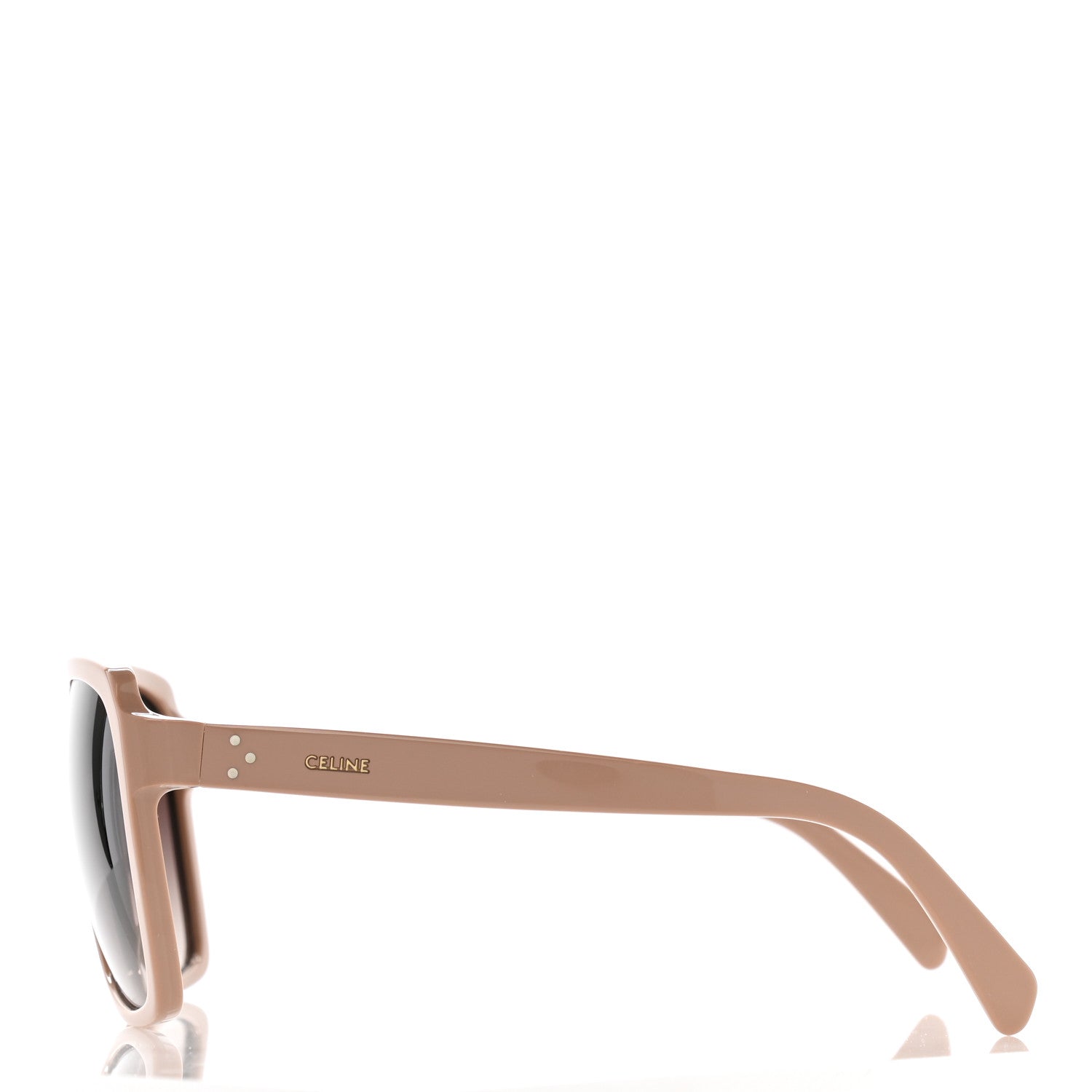 Celine Acetate Oversized Square Sunglasses CL401461 Tan 3 of 6