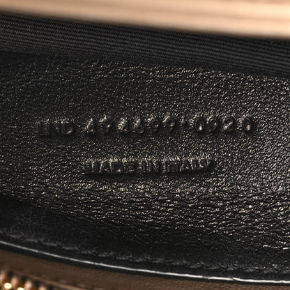 Saint Laurent Calfskin Y Quilted Monogram Small Loulou Chain Satchel Dark Beige 7 of 11