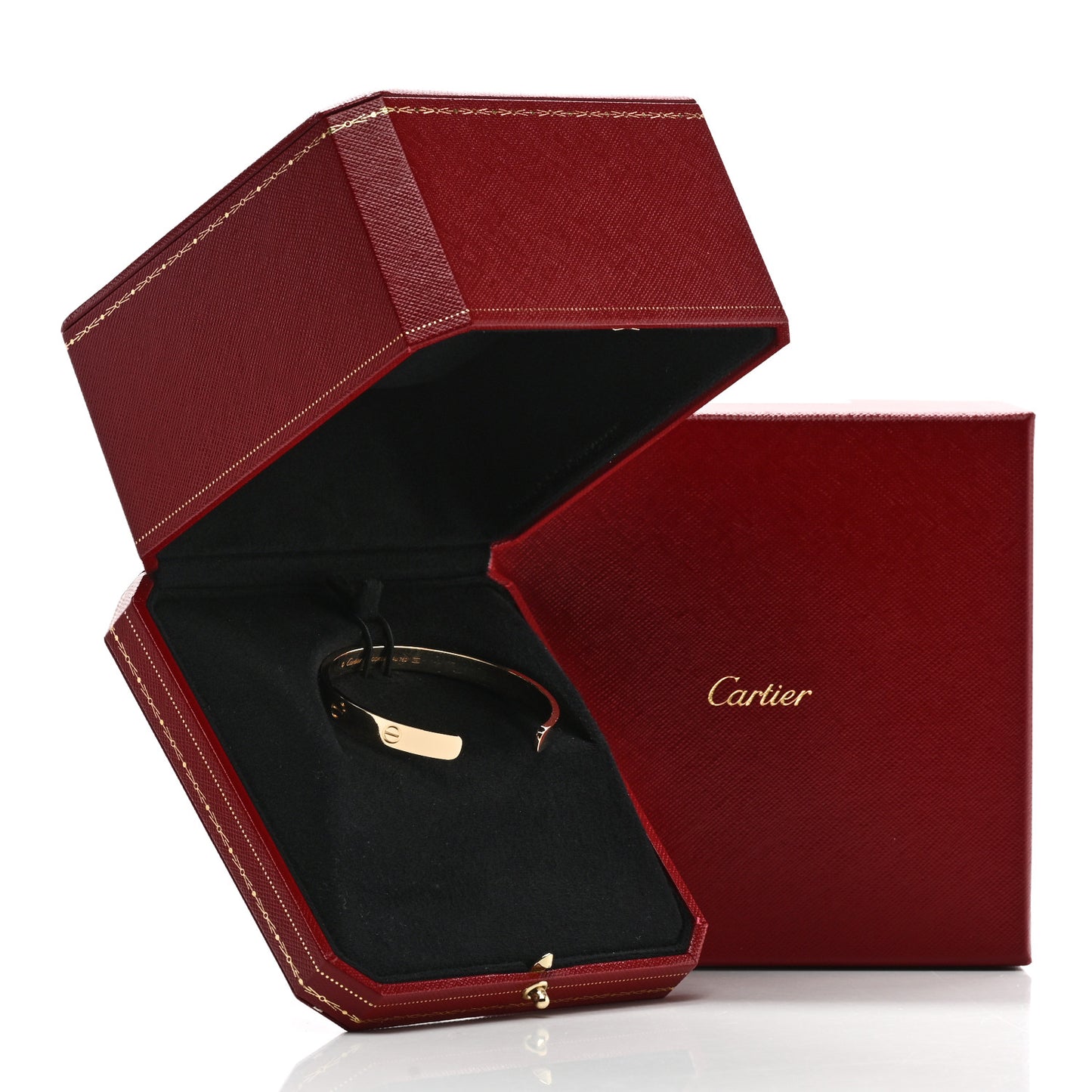 18K Yellow Gold LOVE Cuff Bracelet 18