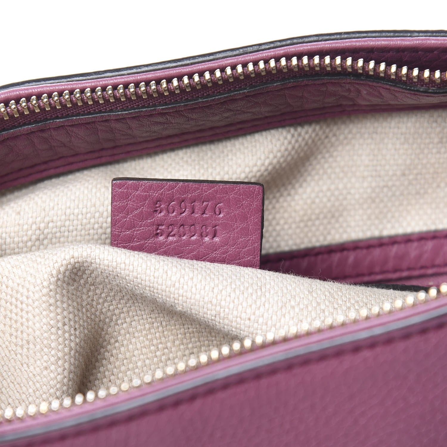 Gucci Pebbled Calfskin Small Soho Top Handle Bag Peonia Flower 8 of 20