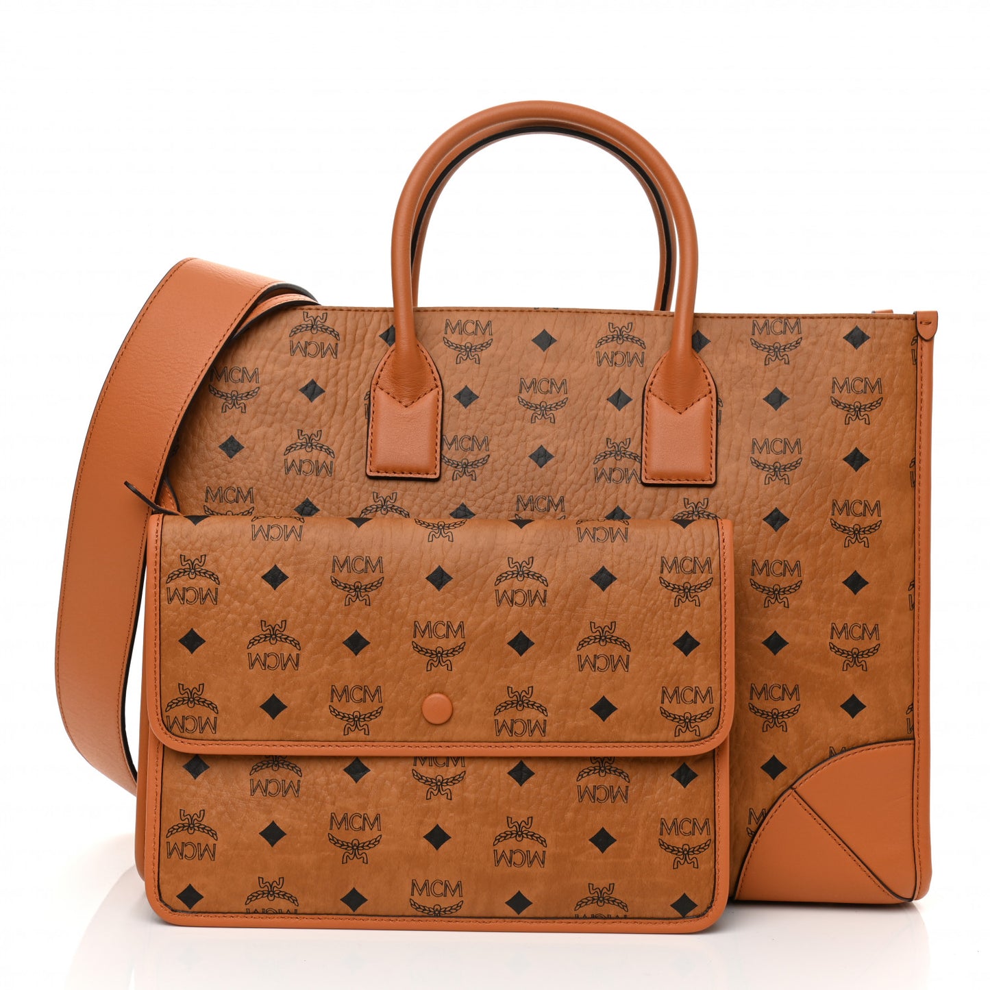 Visetos Large Munich Tote Cognac