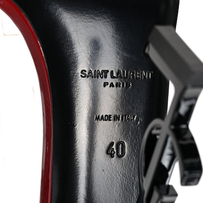 Saint Laurent Patent Opyum 110 Sandals 40 Hot Red 6 of 9