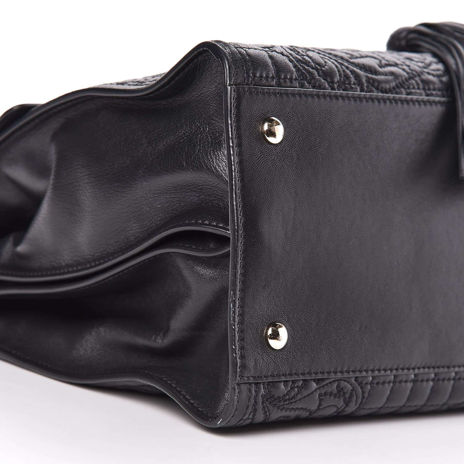 Versace Barocco Quilted Nappa Vanitas Bag Black 10 of 11