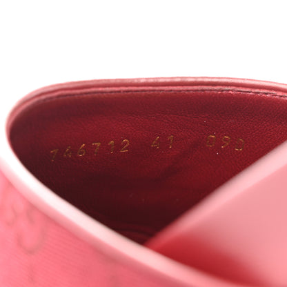 Gucci GG Supreme Monogram Womens Horsebit Slippers 41 Rosso Ancora 9 of 10