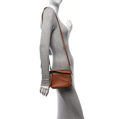 Loewe Calfskin Mini Puzzle Bag Tan 2 of 10