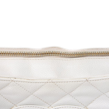 Chanel Caviar Quilted Hobo White 12 of 17