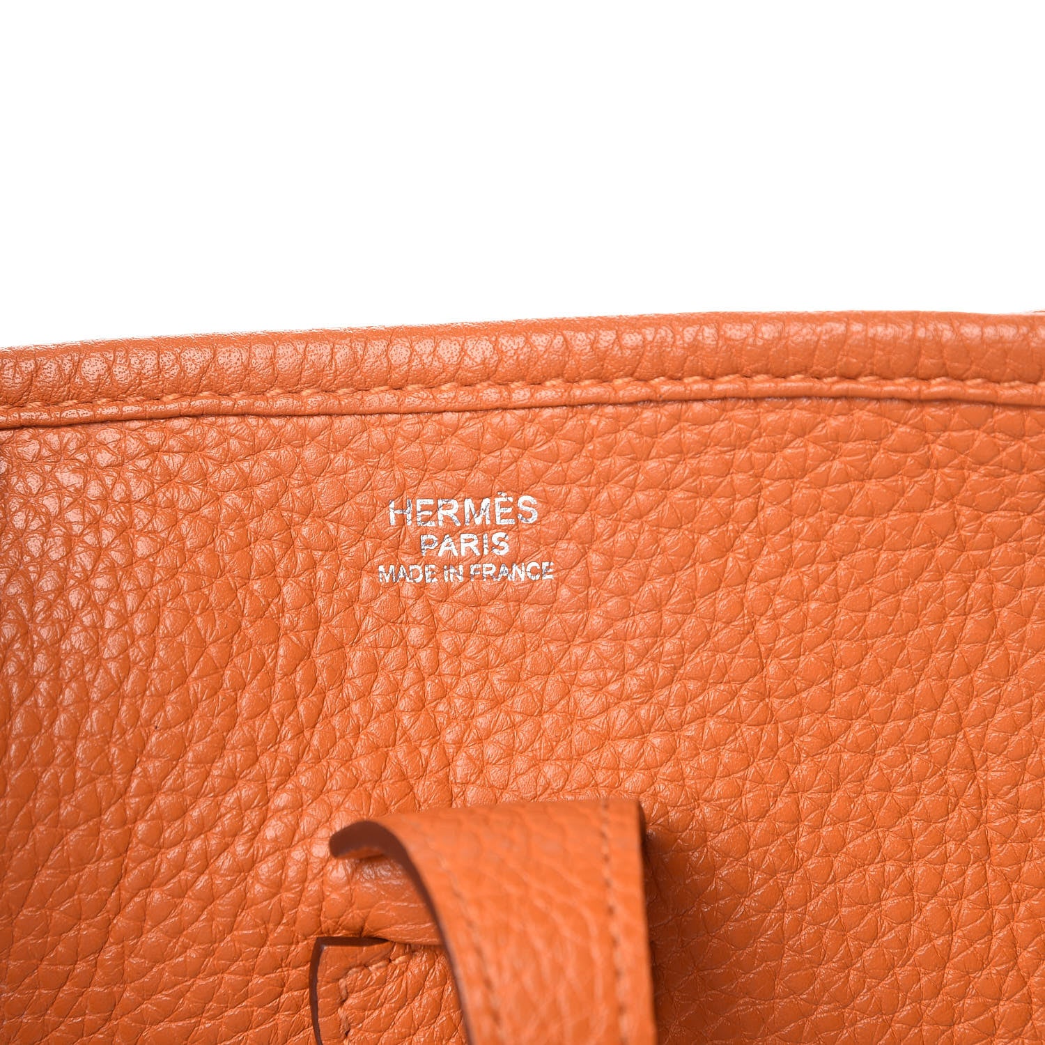 Hermes Taurillon Clemence Evelyne III PM Orange 7 of 7