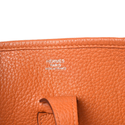 Hermes Taurillon Clemence Evelyne III PM Orange 7 of 7