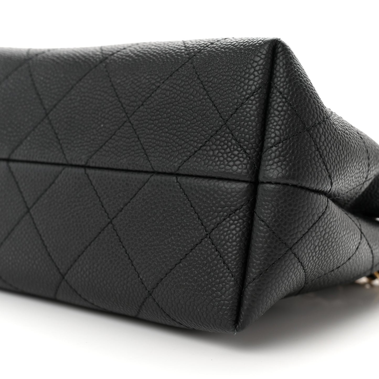 Caviar Quilted Small City Walk Hobo Black