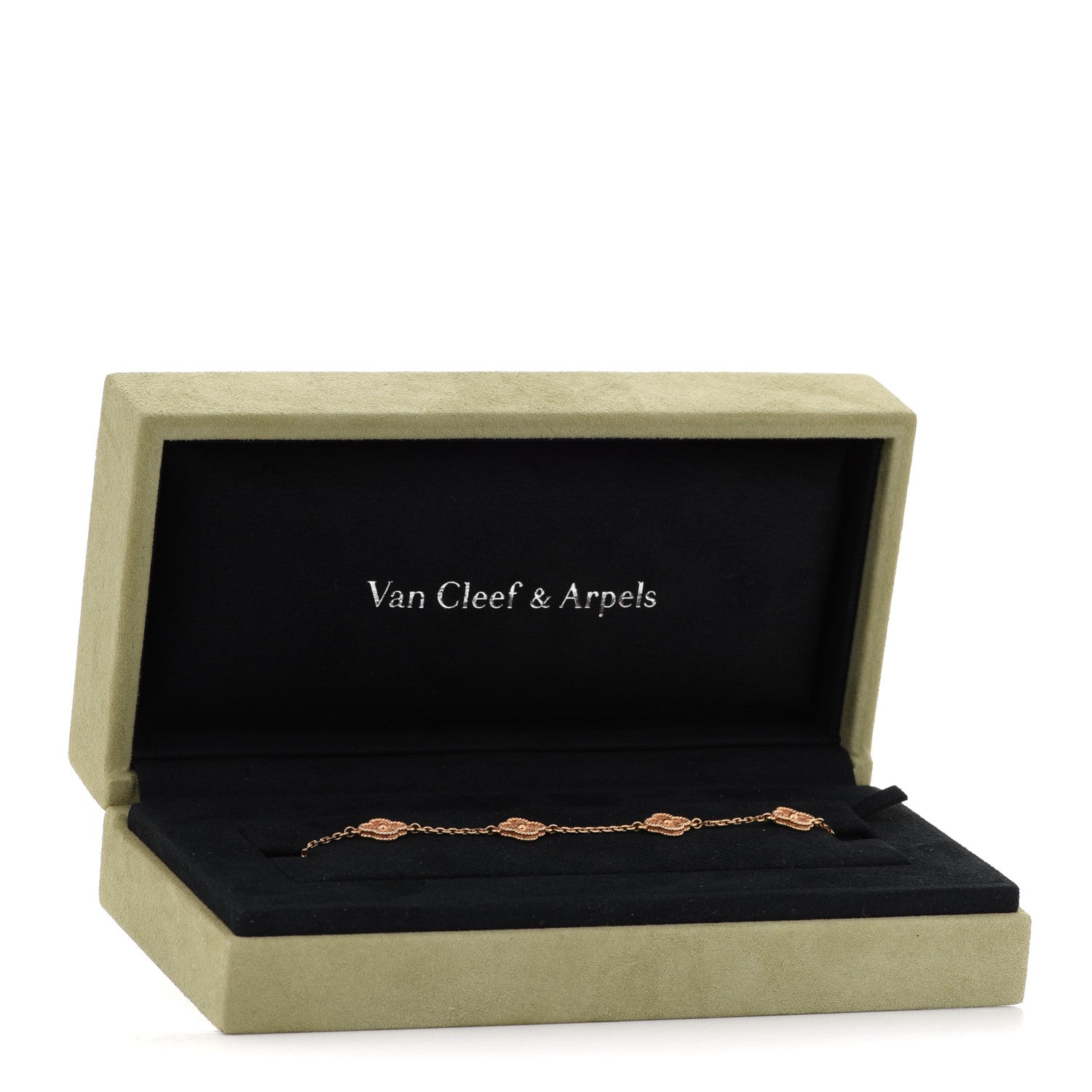 Van Cleef & Arpels 18K Rose Gold 6 Motifs Sweet Alhambra Bracelet 7 of 7