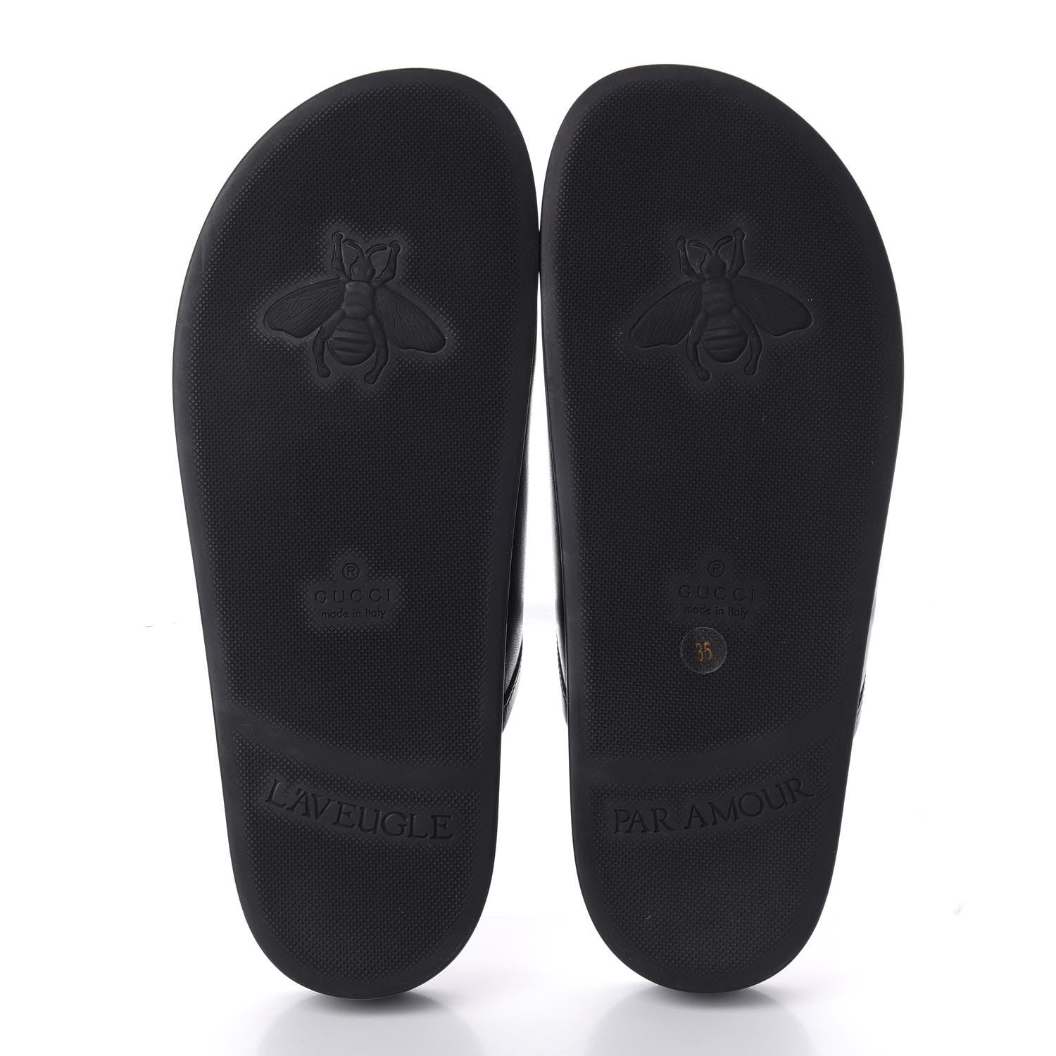 Gucci Malaga Kid Womens Horsebit River Slippers 35 Black 5 of 10