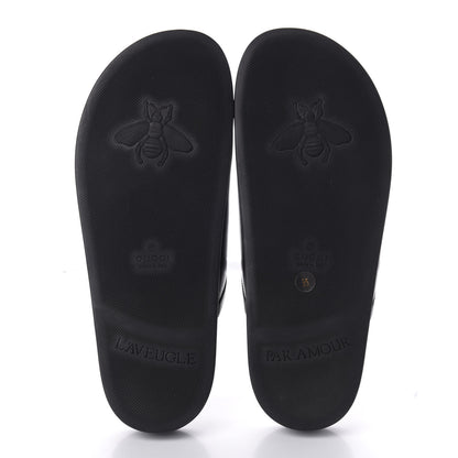 Gucci Malaga Kid Womens Horsebit River Slippers 35 Black 5 of 10