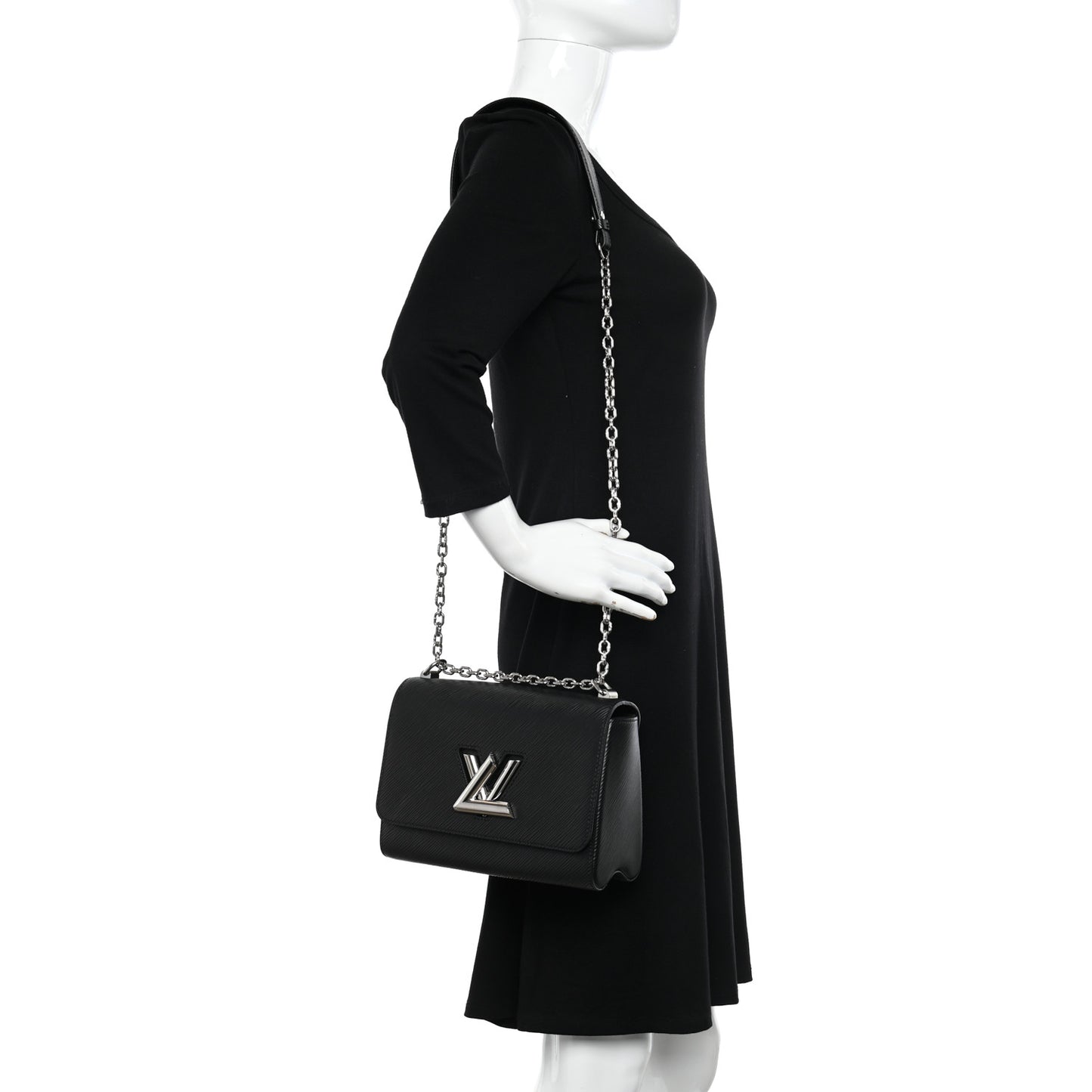 Epi Twist Shoulder Bag MM Black