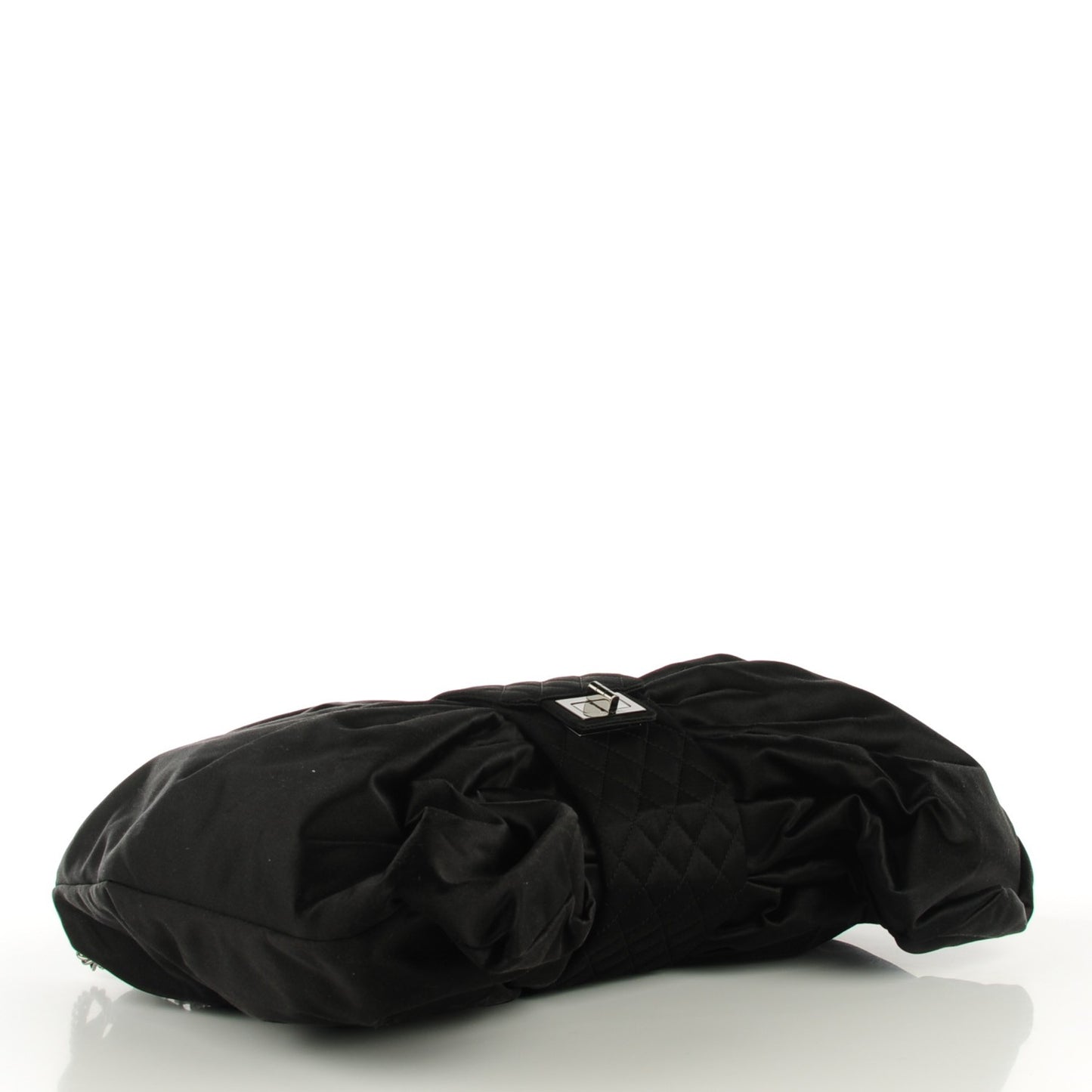 Satin Large Bow Bag Black