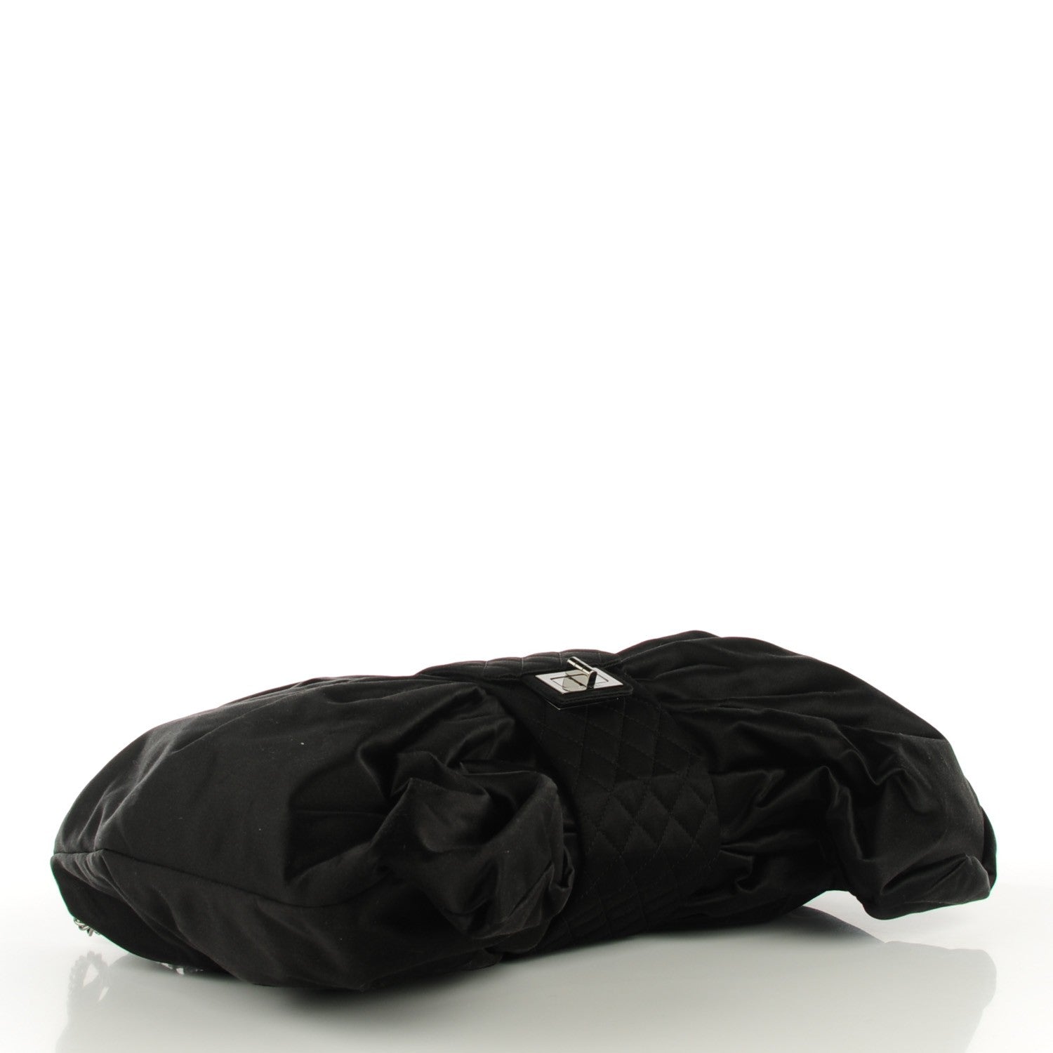 Chanel Satin Large Bow Bag Black 4 of 8
