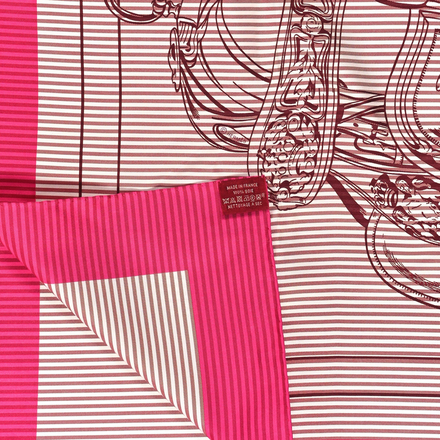 Hermes Silk Carre Eyeliner Brides De Gala Scarf 90 3 of 3