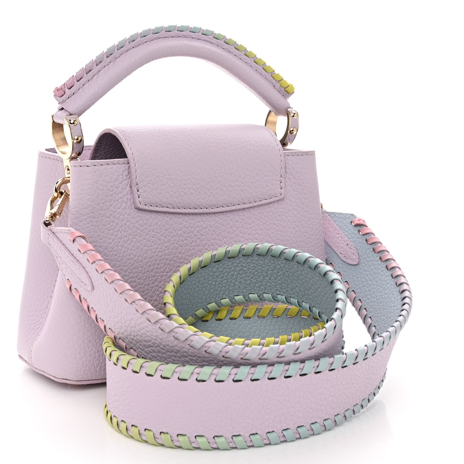 Louis Vuitton Taurillon Capucines Mini Rainbow Wisteria 3 of 9