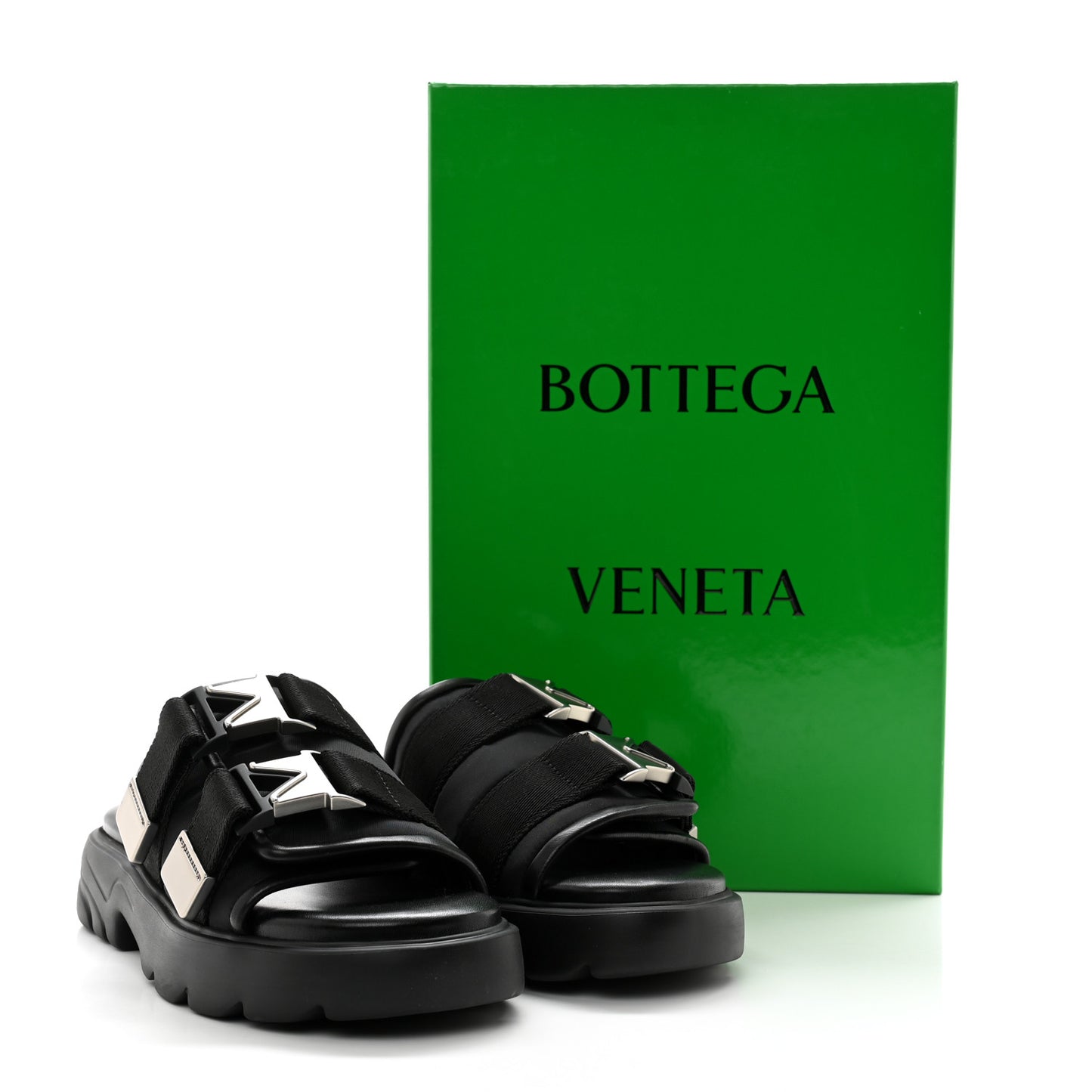 Nappa Flash 45mm Flat Sandals 39 Black