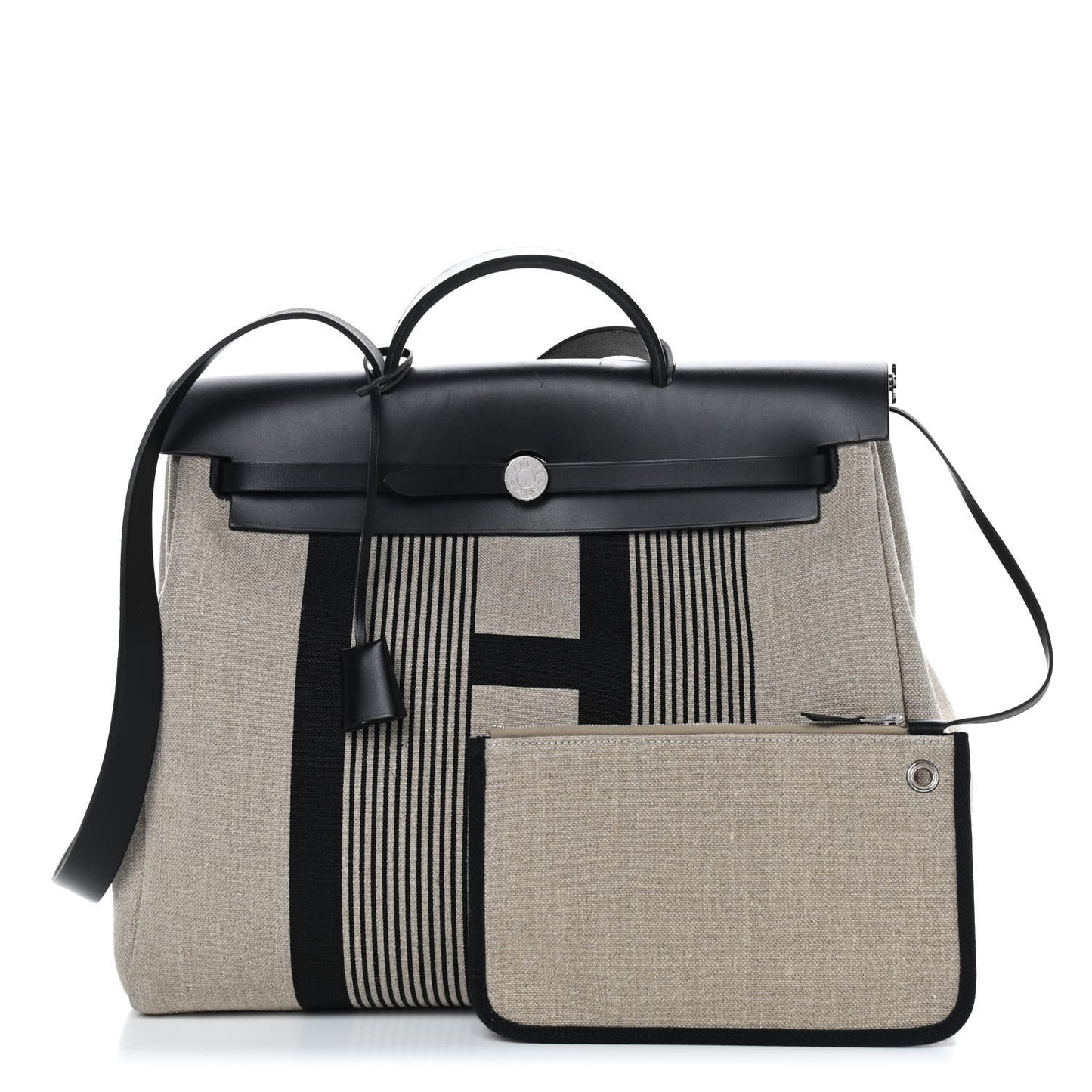 Vache Hunter Toile H Vibration Herbag Zip 39 MM Ecru Black White