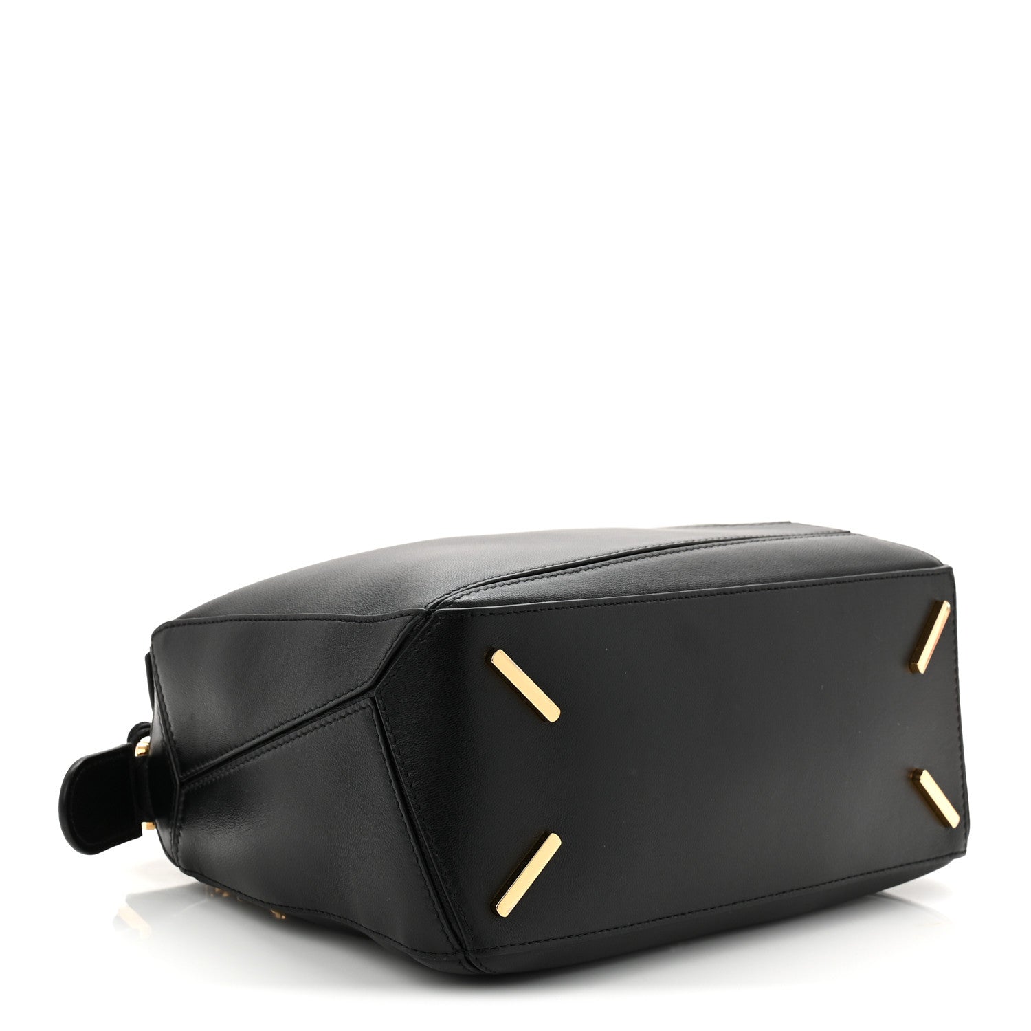 Loewe Nappa Lambskin Small Featherlight Puzzle Bag Black 4 of 9