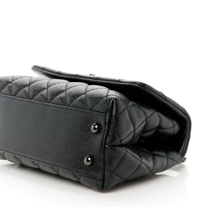 Chanel Caviar Quilted Mini Coco Handle Flap So Black 11 of 11