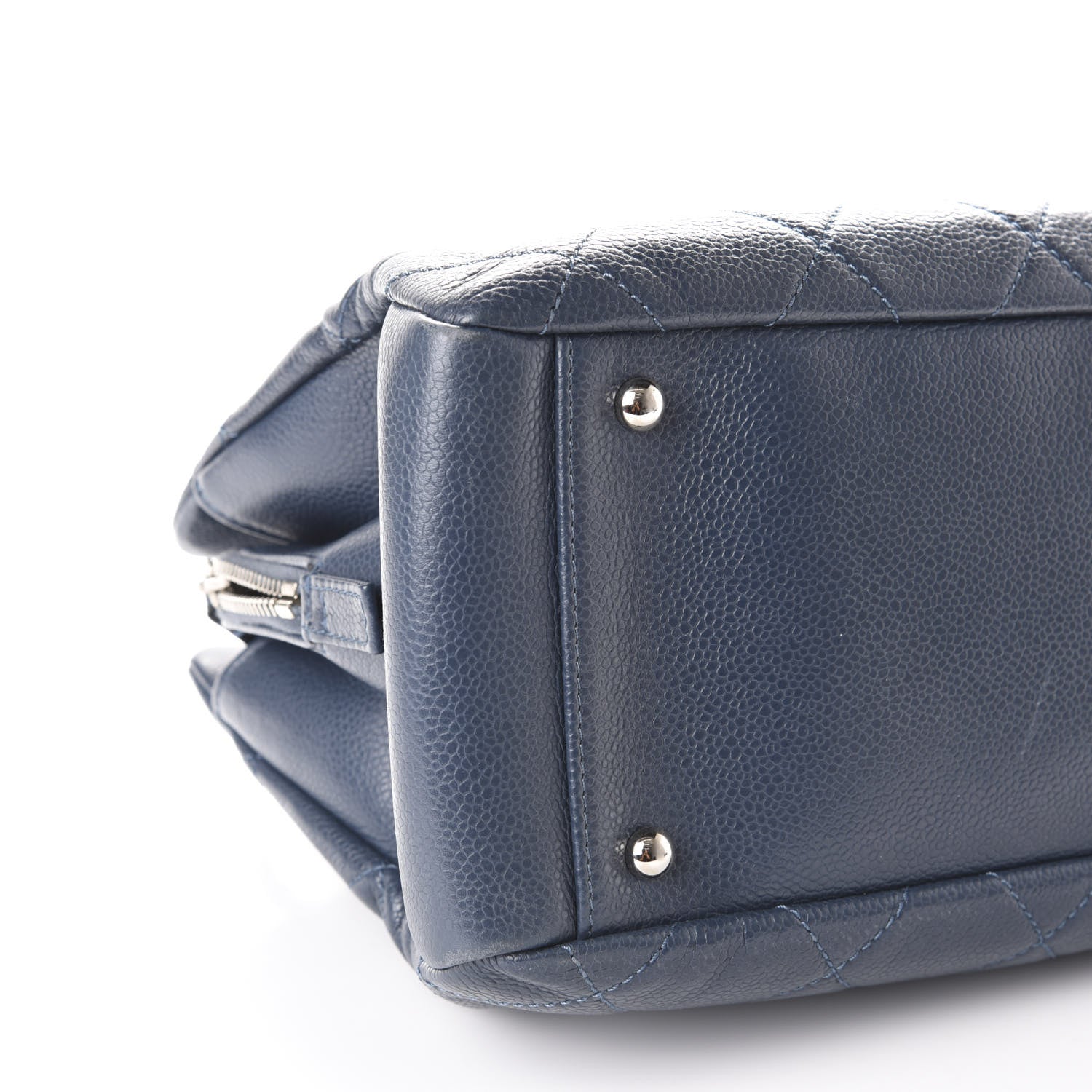 Chanel Caviar Quilted Timeless CC Tote Blue 9 of 11