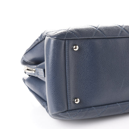 Chanel Caviar Quilted Timeless CC Tote Blue 9 of 11