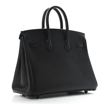 Hermes Togo Birkin 25 Black 3 of 11