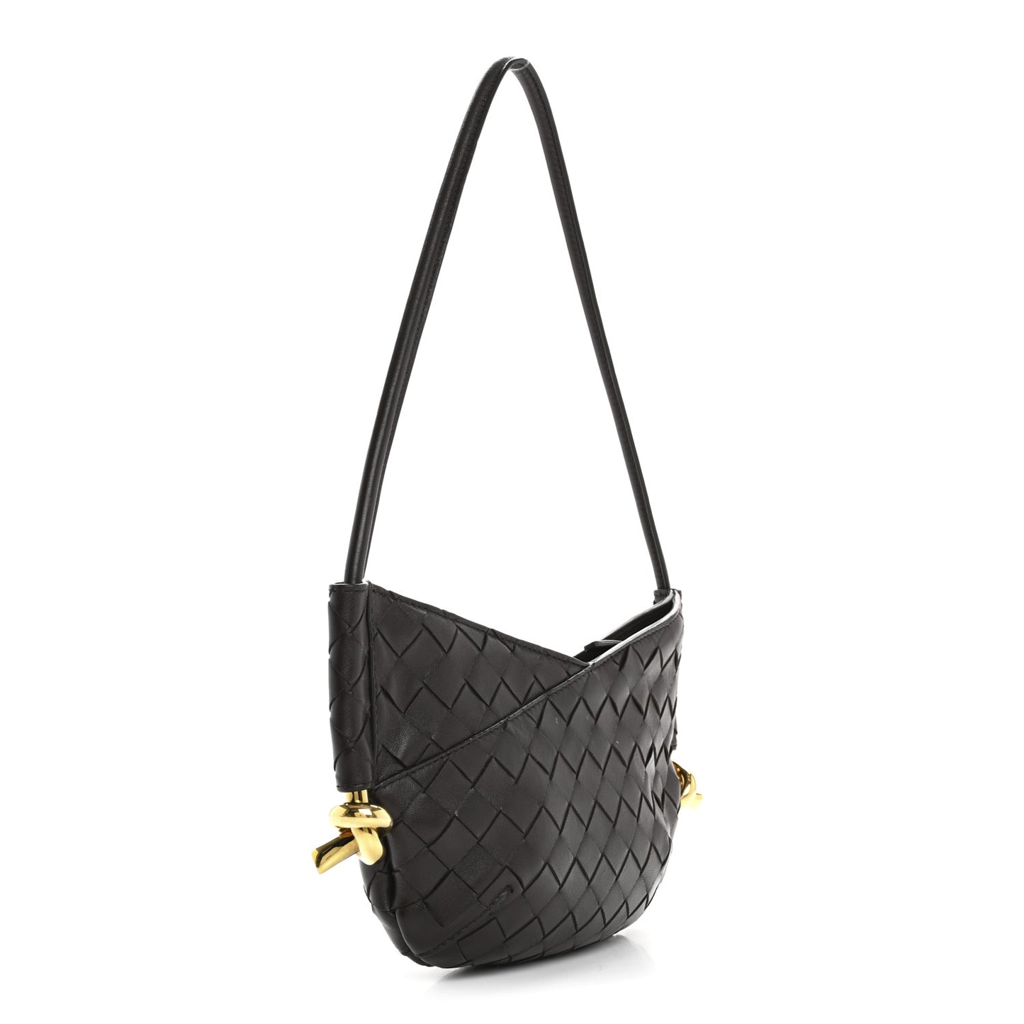 Nappa Intrecciato Mini Solstice Shoulder Bag Fondant