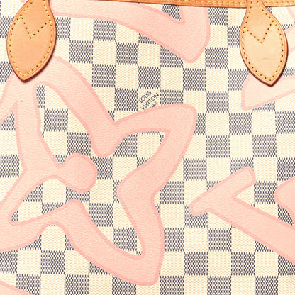 Louis Vuitton Damier Azur Tahitienne Neverfull MM 8 of 10