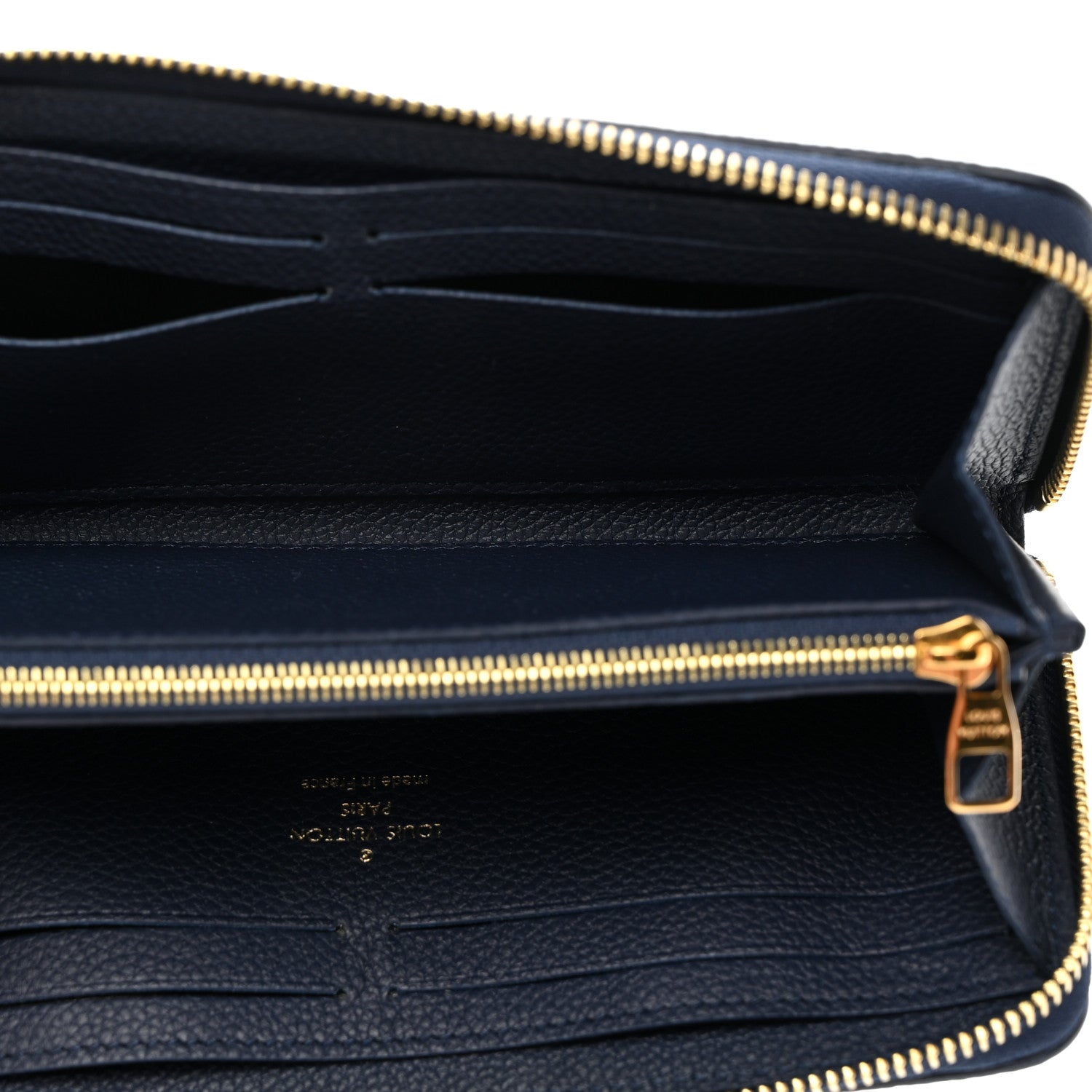 Louis Vuitton LOUIS VUITTON Empreinte Monogram Giant Clemence Wallet Dark Blue 5 of 7